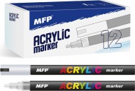 Akrylový popisovač 4mm - stříbrný 6410822