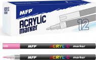 akrylový popisovač 1mm - růžový tmavý 6410838