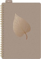 Blok se spirálou A5 linka 80l/80g hnědý 7501615