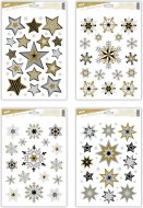 Okenní fólie vánoce glitr VA016 20x30cm 8885841 - zvětšit obrázek