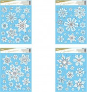 Okenní fólie vánoce glitr VA019 30x42cm 8885999 - zvětšit obrázek
