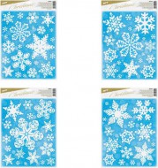 Okenní fólie vánoce glitr VA021 30x42cm 8886001 - zvětšit obrázek