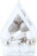 Baňky set 5cm/12ks stříbrné 8886260 - zvětšit obrázek