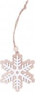 Závěs dřevěný vločka 7cm/2ks B 8886387 - zvětšit obrázek
