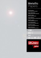 Metalický papír A4 130g - stříbrný 50 listů 