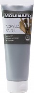 Akrylová barva stříbrná 250ml Molenaer