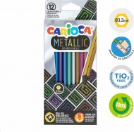 Pastleky šestihanné Metallic,12 ks  - zvětšit obrázek