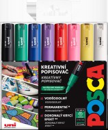 Sada popisovačů POSCA, 8ks, mix bar. PC-1M