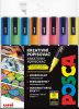 Sada popisovačů POSCA, třpyt.8ks,mix bar.PC-3M