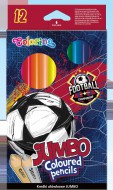 Pastelky Jumbo Football, 12 barev trojhranné 