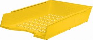 Kanclářský děrovaný odkladač A4 plast žlutý - zvětšit obrázek
