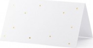 Svatební jmenovky se zlacenými puntíky 9,5cm