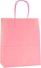 Papírová taška 26x33x12cm pastel.růžová