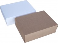 Dárková krabička WHITE 30x23x9cm, rozložená - zvětšit obrázek