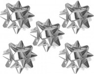 Rozety 5cm Metalická stříbrná - zvětšit obrázek