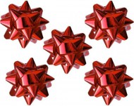 Rozety 5cm Metalická červená - zvětšit obrázek