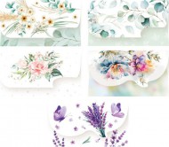 Obálky dárkové 90x157mm Flowers, mix