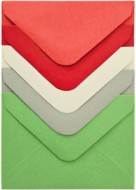 Obálka 70x100mm 110g hladká, BASIC, mix - zvětšit obrázek