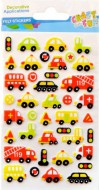 Nálepky filcové Doprava mini, mix