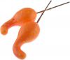 Přízdoba Dýně na drátku oranžová, 16cm, 6ks