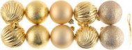 Vánoční baňky 10ks 4,5cm, zlaté - zvětšit obrázek