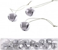 Rolničky 1,5cm, 12ks metalické, stříbrné - zvětšit obrázek