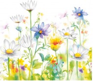 Ubrousky celoroční Beautifull Flower Meadow, 33 x 33 cm, SDOG 0402 01 - zvětšit obrázek