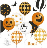 Ubrousky papírové Scary Halloween Balloons, 33 x 33 cm,  SDOG 0376 01 - zvětšit obrázek