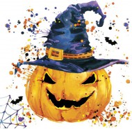 Ubrousky podzimní Creepy Pumpkin with Splashes, 33 x 33 cm, SDOG 0308 01 - zvětšit obrázek