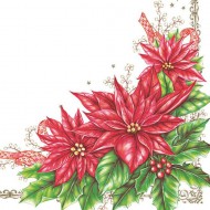 Ubrousky vánoční 33x33cm, 3-vrstvé 234425 - zvětšit obrázek