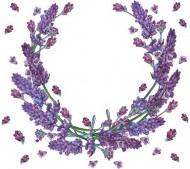 Ubrousky celoroční Lavender Wreath, 33 x 33 cm, SLOG 0544 01 - zvětšit obrázek