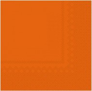 Ubrousky 3-vrstvé Oranžové 25x25cm