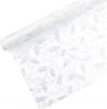 Organza glitr 36cm/5y BÍLÁ/STŘÍBRNÁ 703