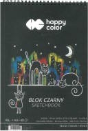 Blok spirála ČERNÝ A4 80g 40l