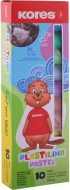 Plastelína KORES Pastel, 10barev, 200g