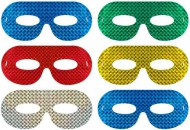 Škraboška holografická mix barev 18x7,5cm