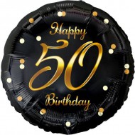 Nafukovací balónek Kruh Happy 50 B´day,fólie