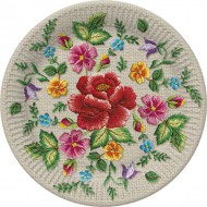 Talíř papírový 22,7cm 8ks Maki, Roses