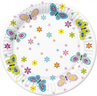 Talíř papírový 22,7cm 8ks Daisy, Graphic