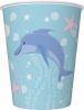 Kelímek papírový 250ml,8ks delfín