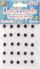 Oči pohyblivé 12mm, 25ks kulaté, samolepicí
