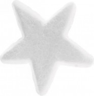 Polystyrenové hvězdičky 10ks 7x6,5cm, bílé