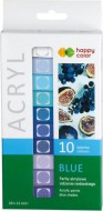 Barvy akrylové Happy Color 12ml, 10barev BLUE - zvětšit obrázek