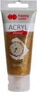 Akrylová barva 60ml s glitrem, zlatá - zvětšit obrázek