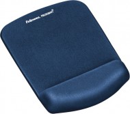 Podložka pod myš a zápěstí Fellowes PlushTouch modrá