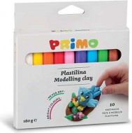 Plastelína PRIMO, sada 10 x 18g, mix barev, papírový obal
