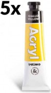Akrylová barva PRIMO, 18ml, 1ks, žlutá, tuby