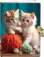 Památník 13x18cm se zámkem - Kittens play - zvětšit obrázek