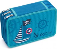 Školní penál třípatrový Ocean Pirate