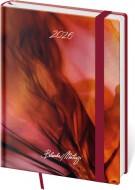 Týdenní diář B6 Vario Matragi Red s gumičkou - zvětšit obrázek